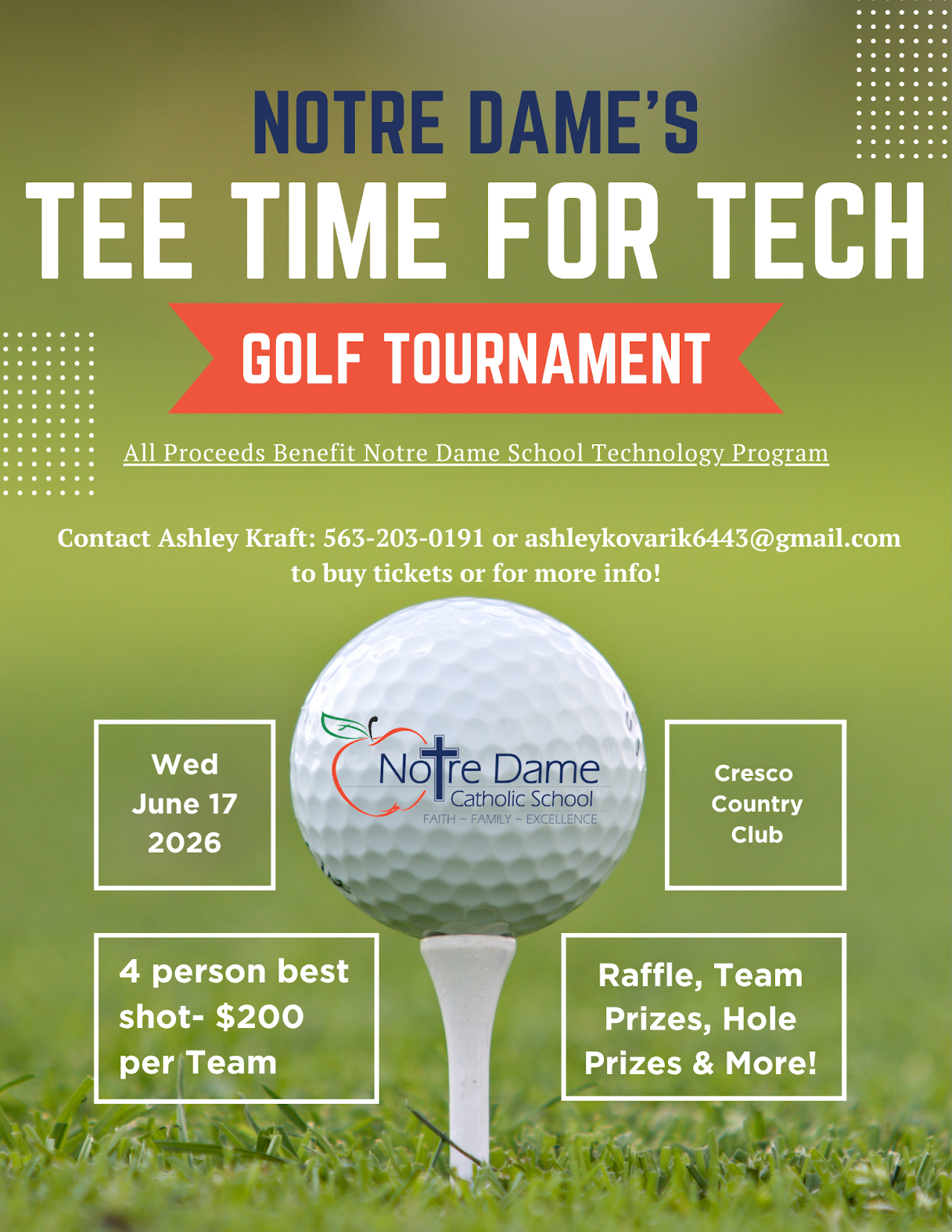 Notre Dame golf tournament