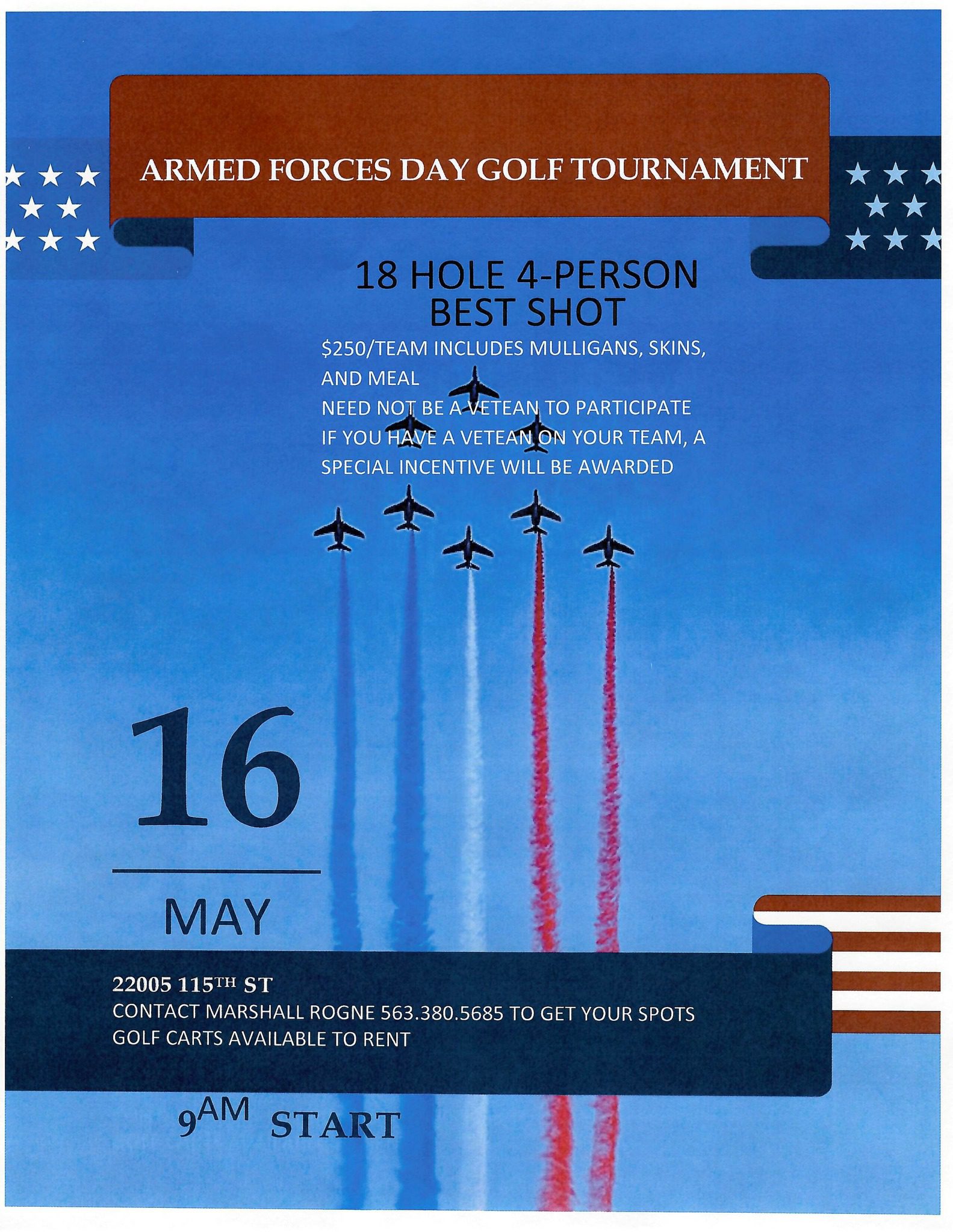 Veterans Tournament poster